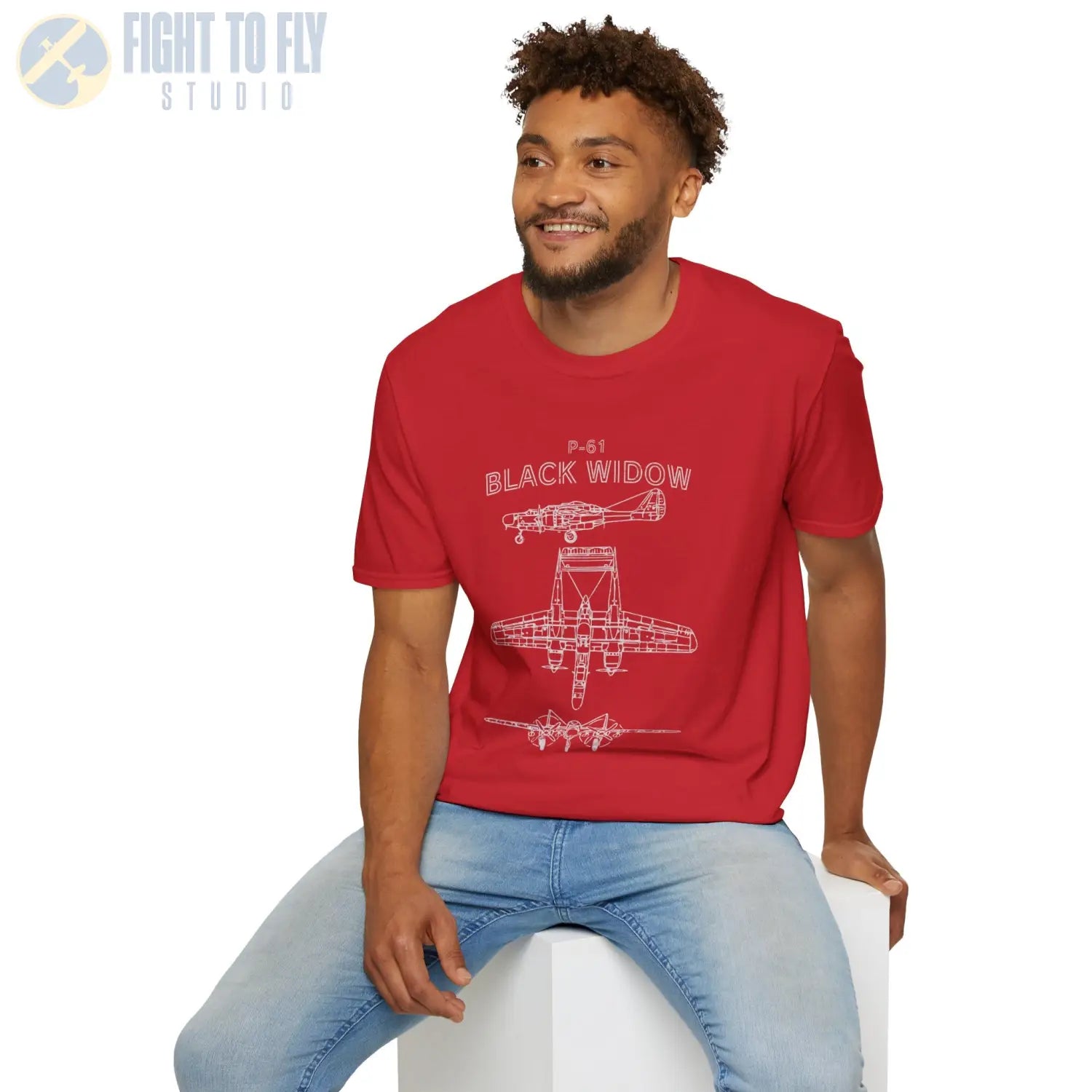 Northrop P-61 Black Widow — T-shirt - T-Shirt - Pilot gifts - WWII warbird t-shirt