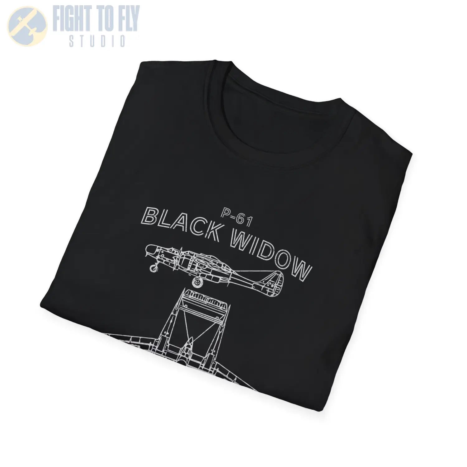 Northrop P-61 Black Widow — T-shirt - T-Shirt - Pilot gifts - WWII warbird t-shirt