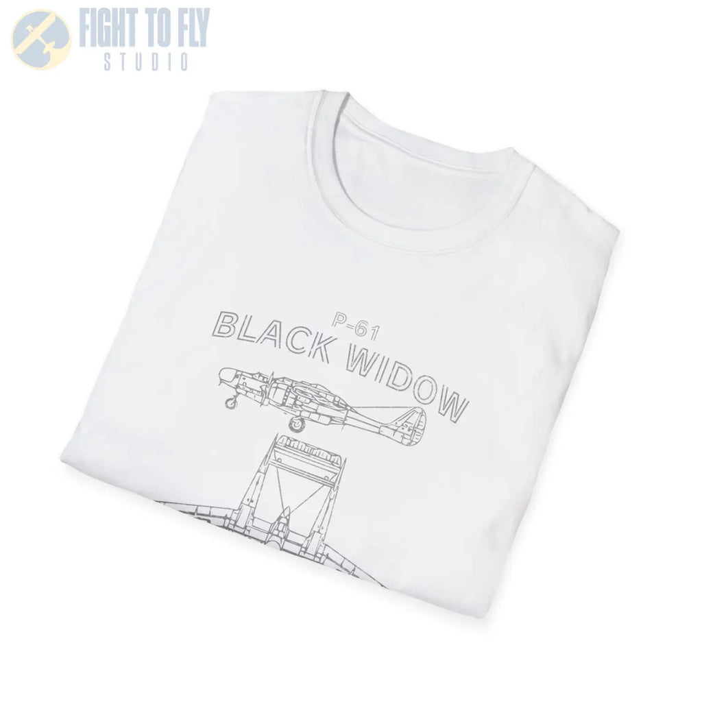 Northrop P-61 Black Widow — T-shirt - T-Shirt - Pilot gifts - WWII warbird t-shirt