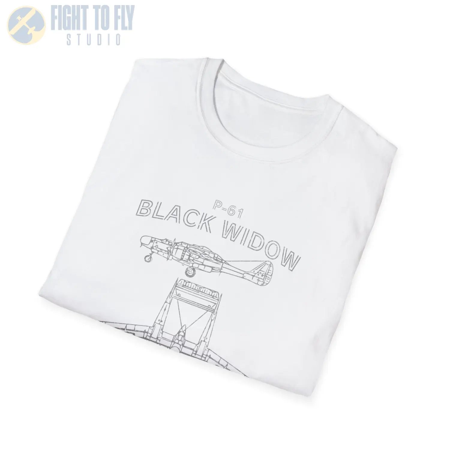 Northrop P-61 Black Widow — T-shirt - T-Shirt - Pilot gifts - WWII warbird t-shirt