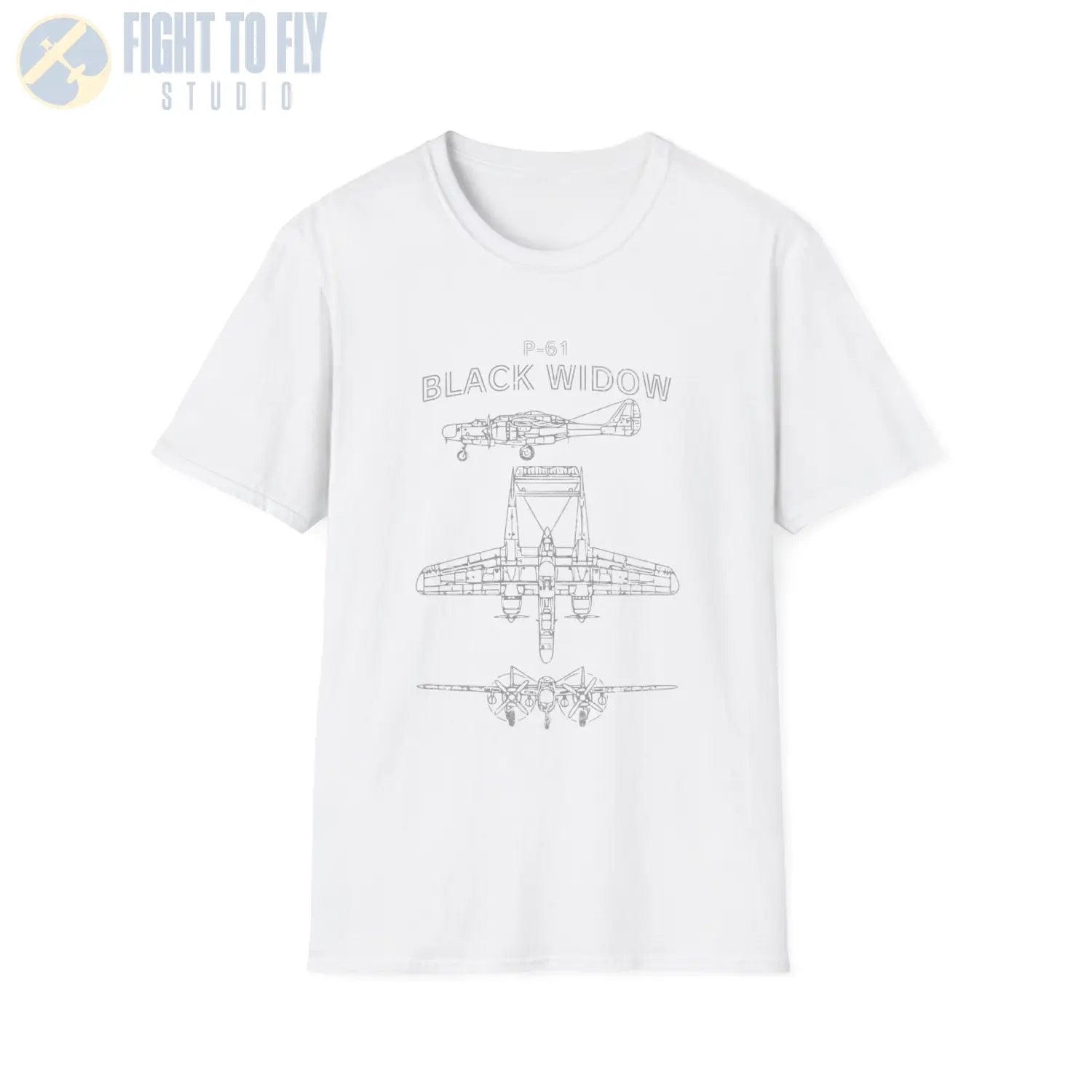 Northrop P-61 Black Widow — T-shirt - T-Shirt - Pilot gifts - WWII warbird t-shirt