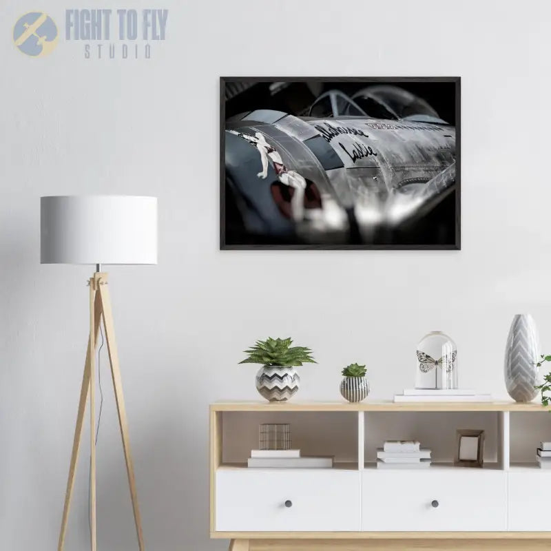 Nose Art Detail: P-47D Thunderbolt “Tallahassee Lassie” - Print Material - Gifts for pilots - Aviation apparel
