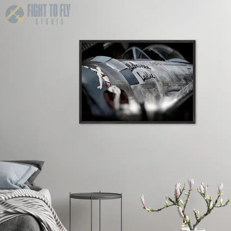 Nose Art Detail: P-47D Thunderbolt “Tallahassee Lassie” - Print Material - Gifts for pilots - Aviation apparel