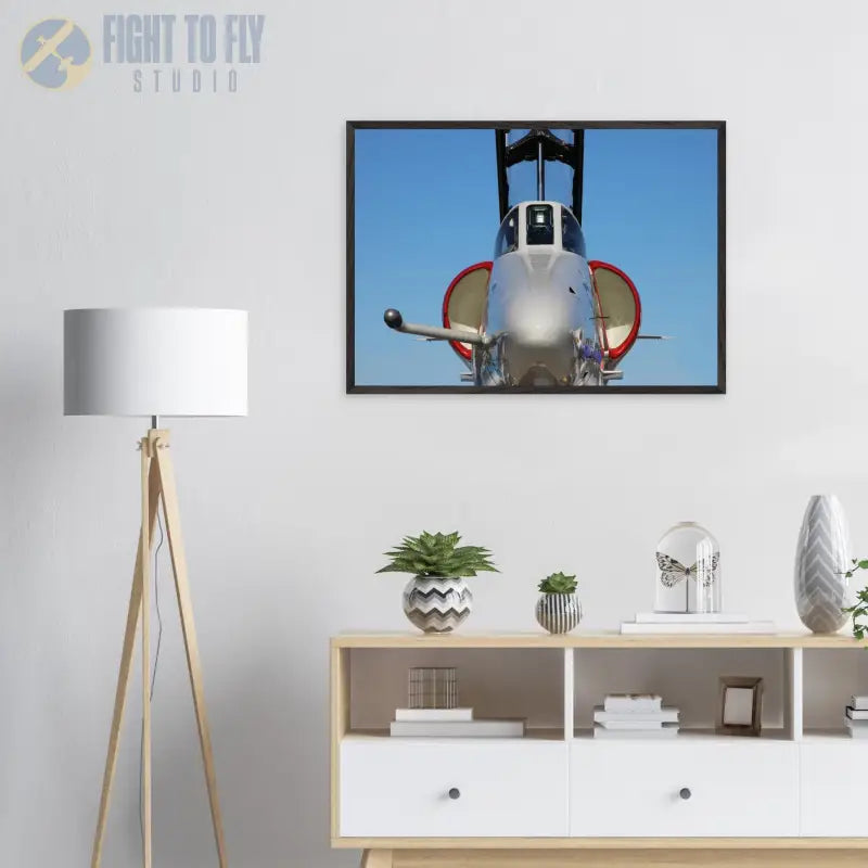 Nose In: Close-Up of A-4 Skyhawk Front End - Print Material - Gifts for pilots - Aviation apparel
