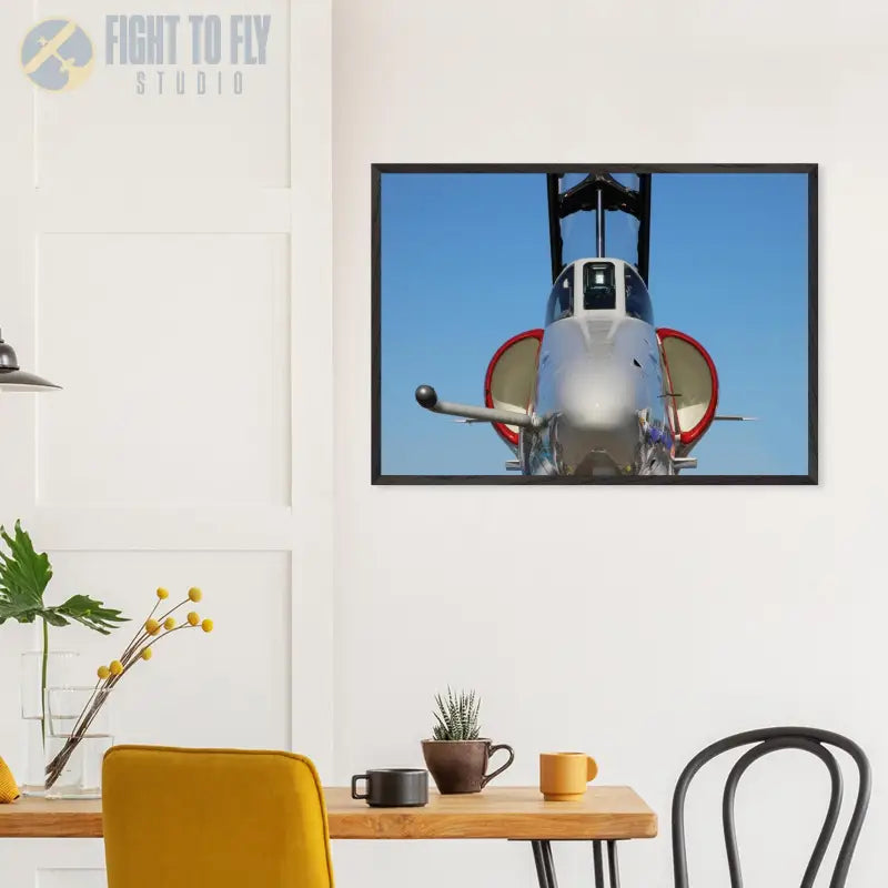 Nose In: Close-Up of A-4 Skyhawk Front End - Print Material - Gifts for pilots - Aviation apparel