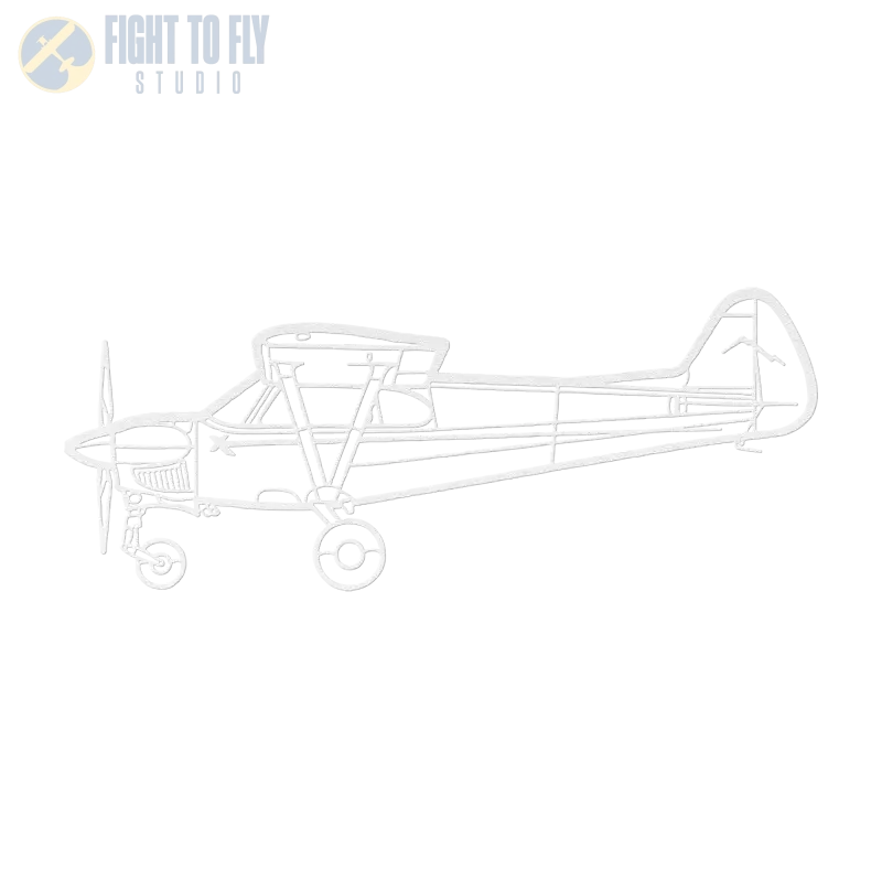 NXCUB Die Cut Metal Wall Art - Sign - Pilot gifts - WWII warbird t-shirt