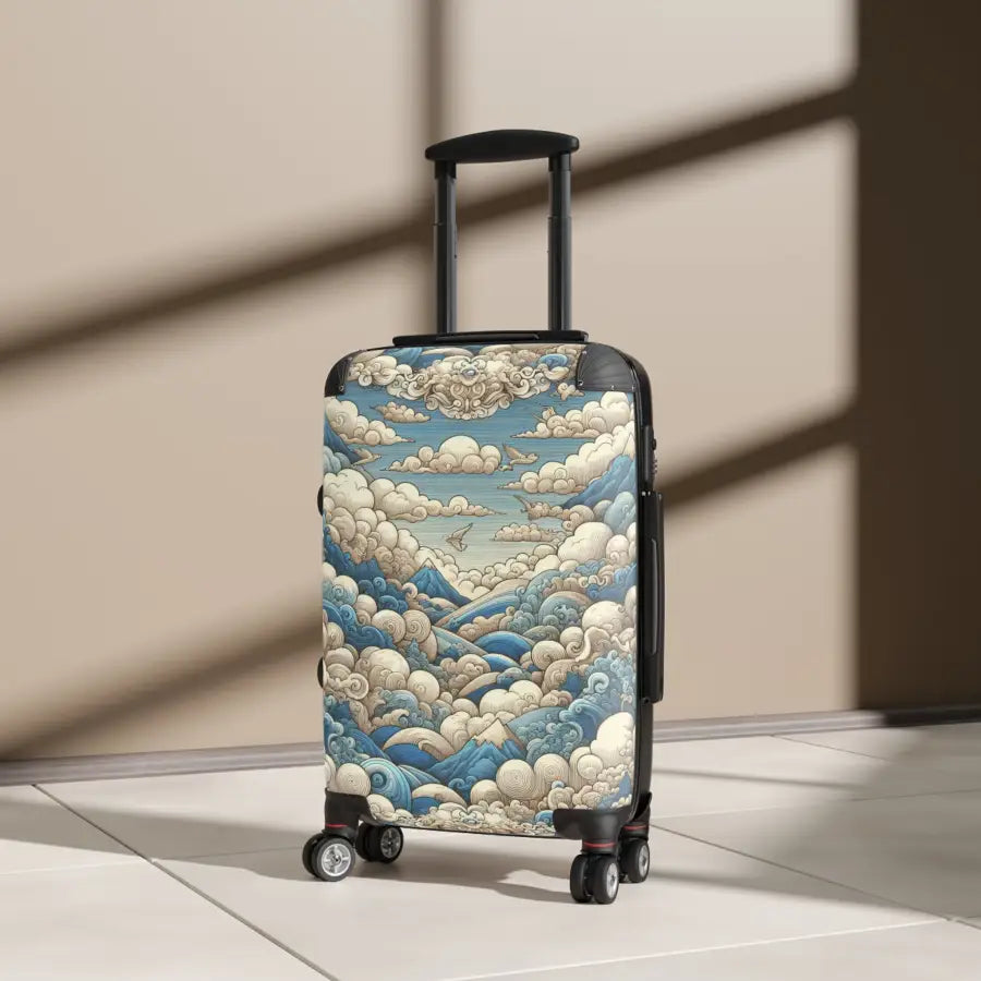 Ocean Waves Design Suitcase - Stylish Travel Luggage for Adventurers - Bags - Pilot gifts - WWII warbird t-shirt