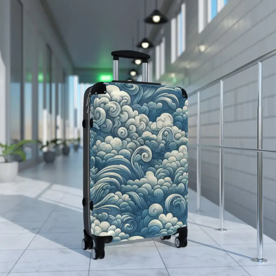 Ocean Waves Luggage Suitcase - Trendy Travel Gear for Adventurers - Bags - Pilot gifts - WWII warbird t-shirt