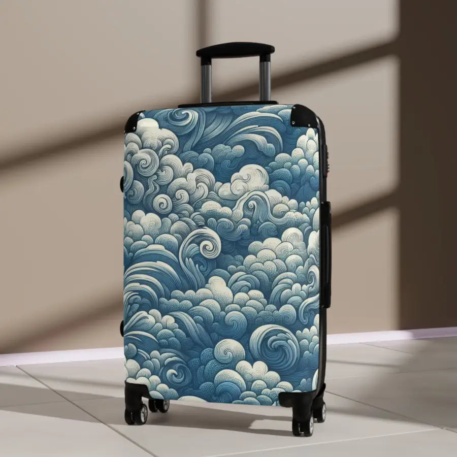 Ocean Waves Luggage Suitcase - Trendy Travel Gear for Adventurers - Bags - Pilot gifts - WWII warbird t-shirt
