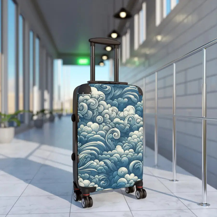 Ocean Waves Luggage Suitcase - Trendy Travel Gear for Adventurers - Bags - Pilot gifts - WWII warbird t-shirt