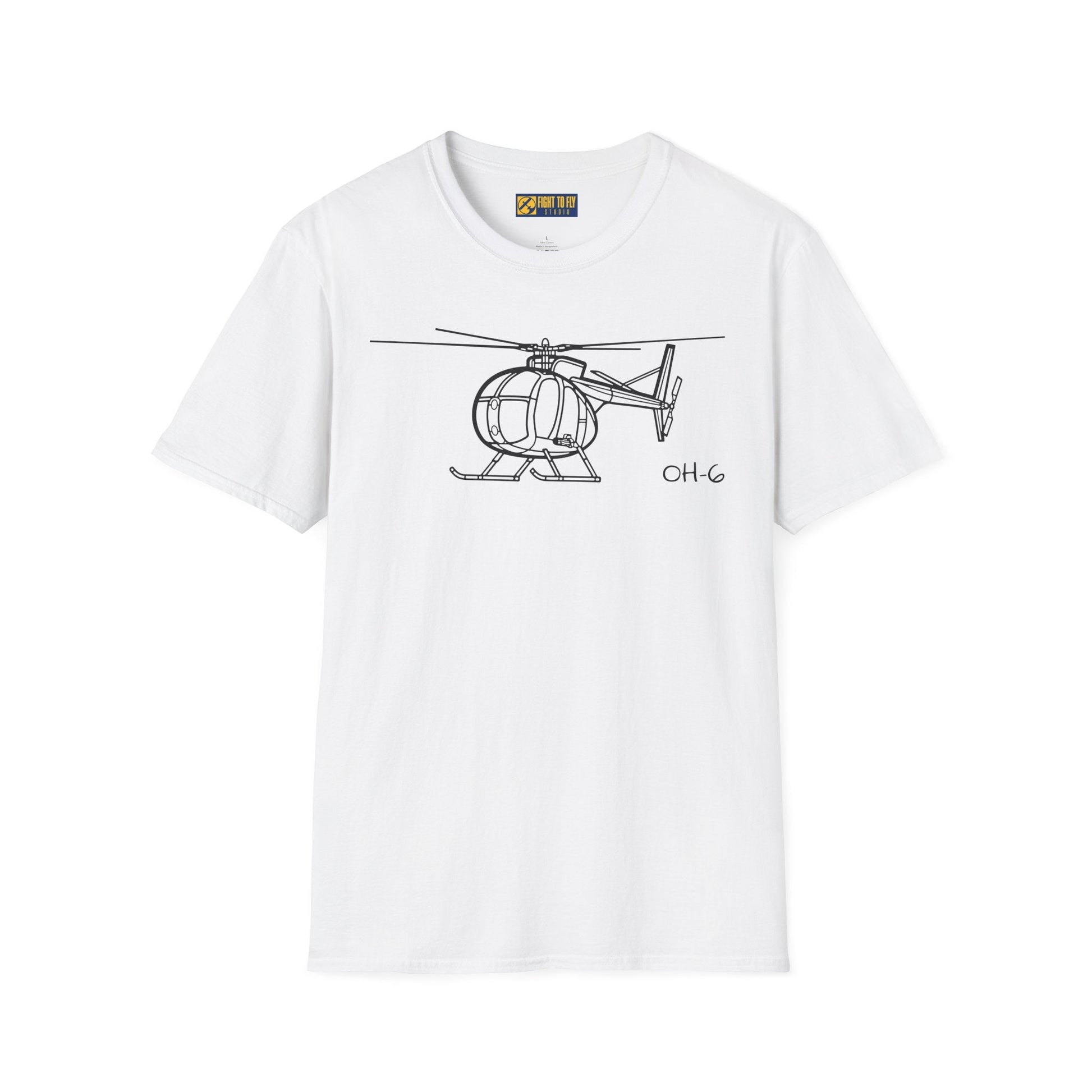 OH-6 T-Shirt – Light Observation Helicopter Aviation Tee - Pilot gifts - WWII warbird t-shirt