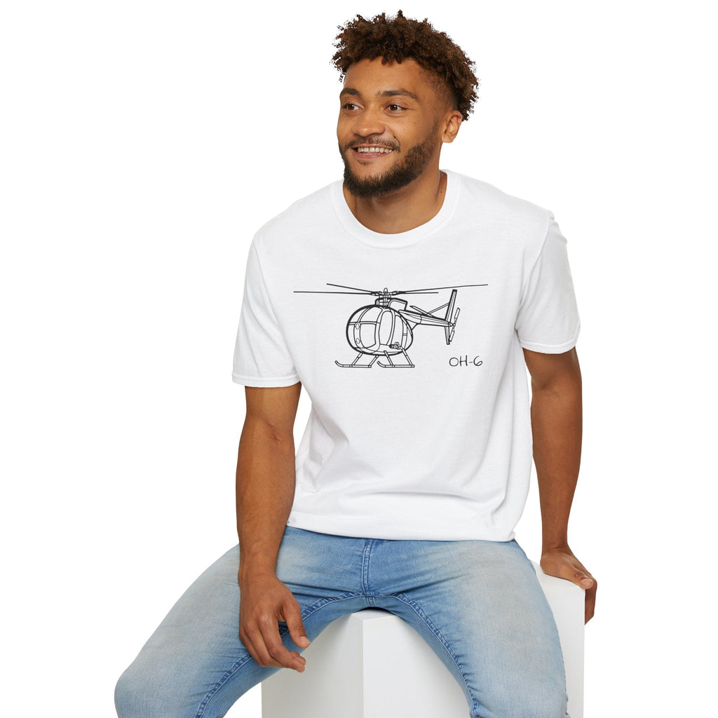 OH-6 T-Shirt – Light Observation Helicopter Aviation Tee - Pilot gifts - WWII warbird t-shirt