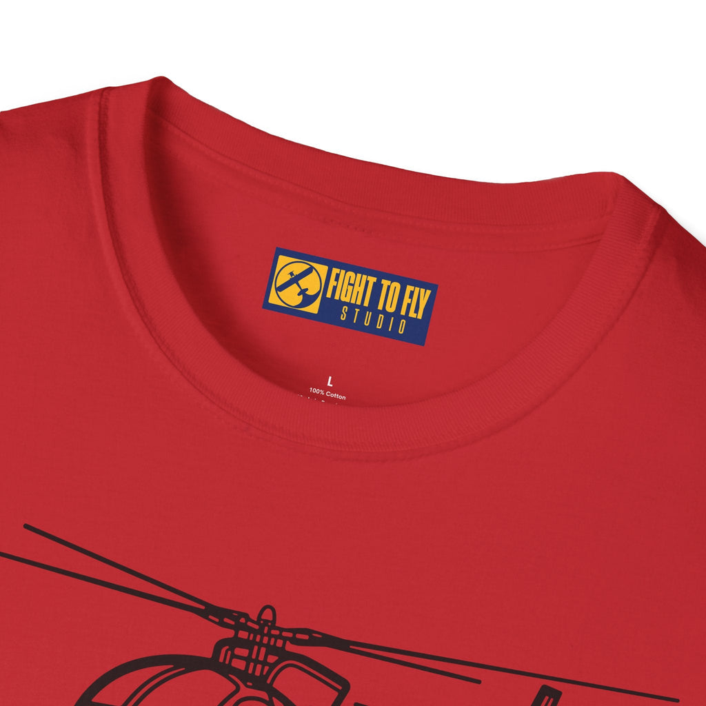 OH-6 T-Shirt – Light Observation Helicopter Aviation Tee - Pilot gifts - WWII warbird t-shirt