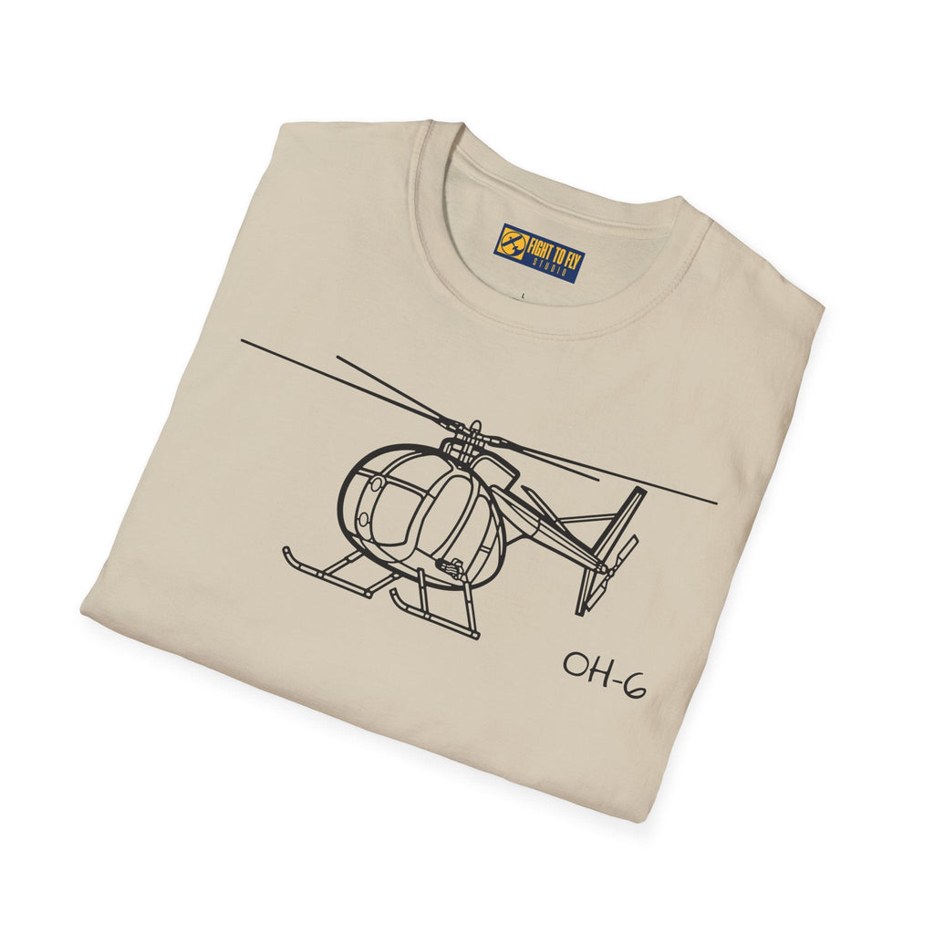 OH-6 T-Shirt – Light Observation Helicopter Aviation Tee - Pilot gifts - WWII warbird t-shirt