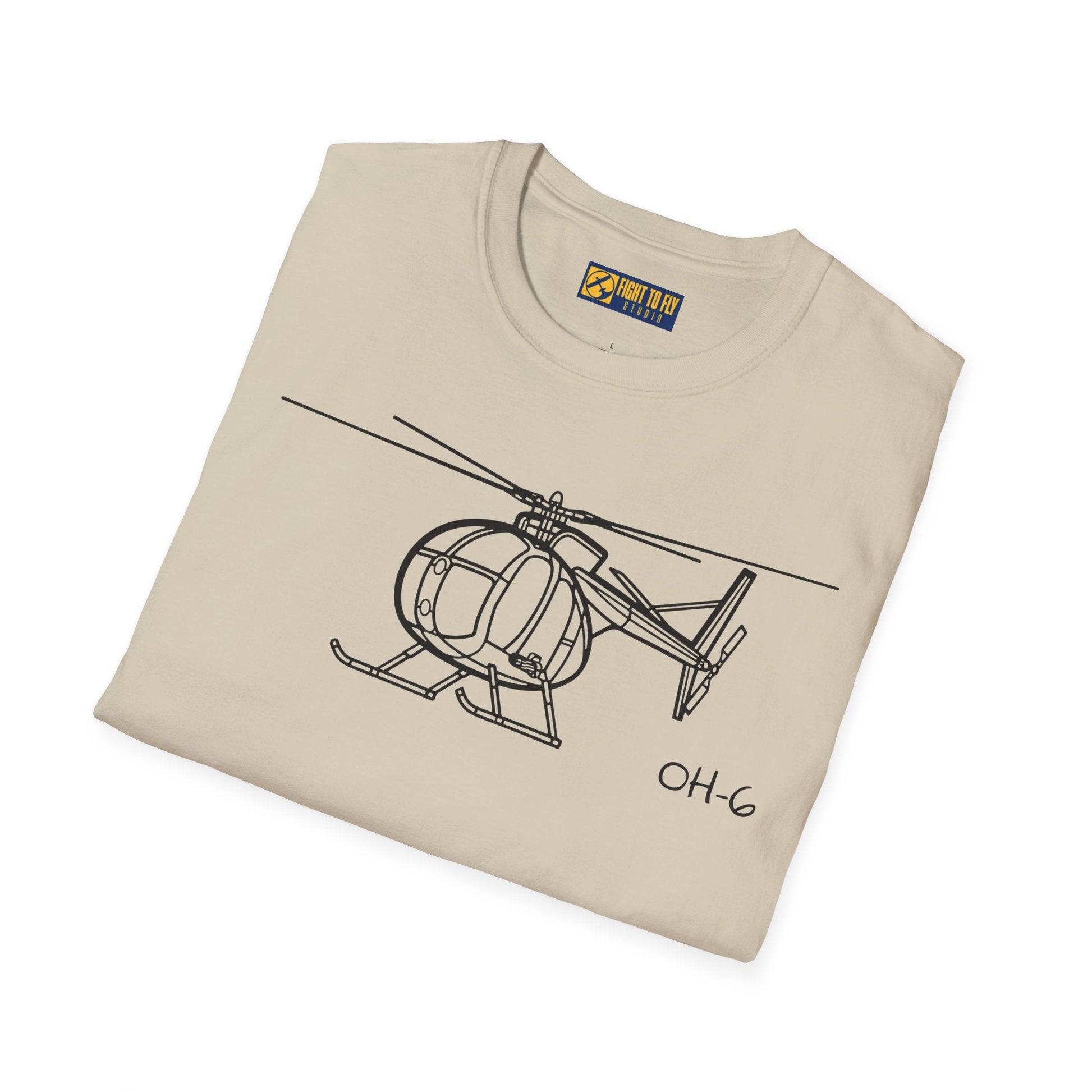 OH-6 T-Shirt – Light Observation Helicopter Aviation Tee - Pilot gifts - WWII warbird t-shirt