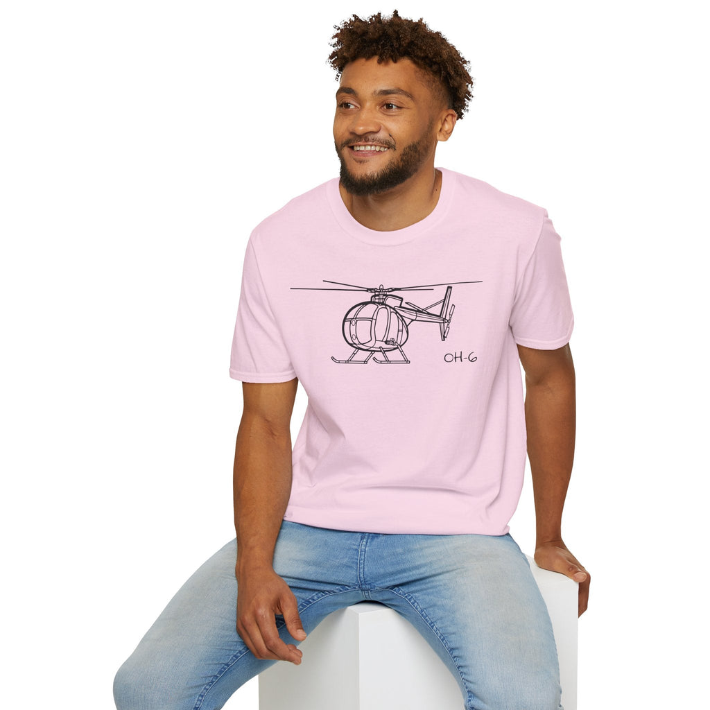 OH-6 T-Shirt – Light Observation Helicopter Aviation Tee - Pilot gifts - WWII warbird t-shirt
