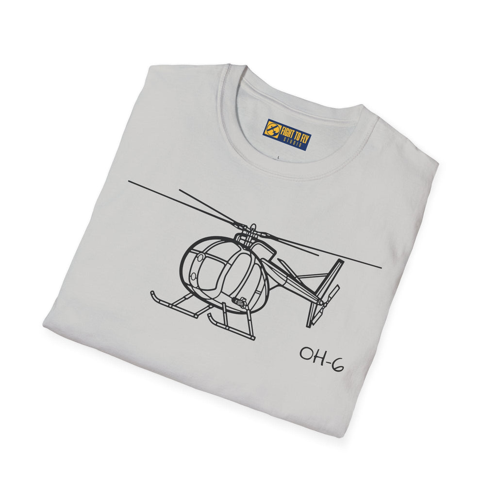 OH-6 T-Shirt – Light Observation Helicopter Aviation Tee - Pilot gifts - WWII warbird t-shirt