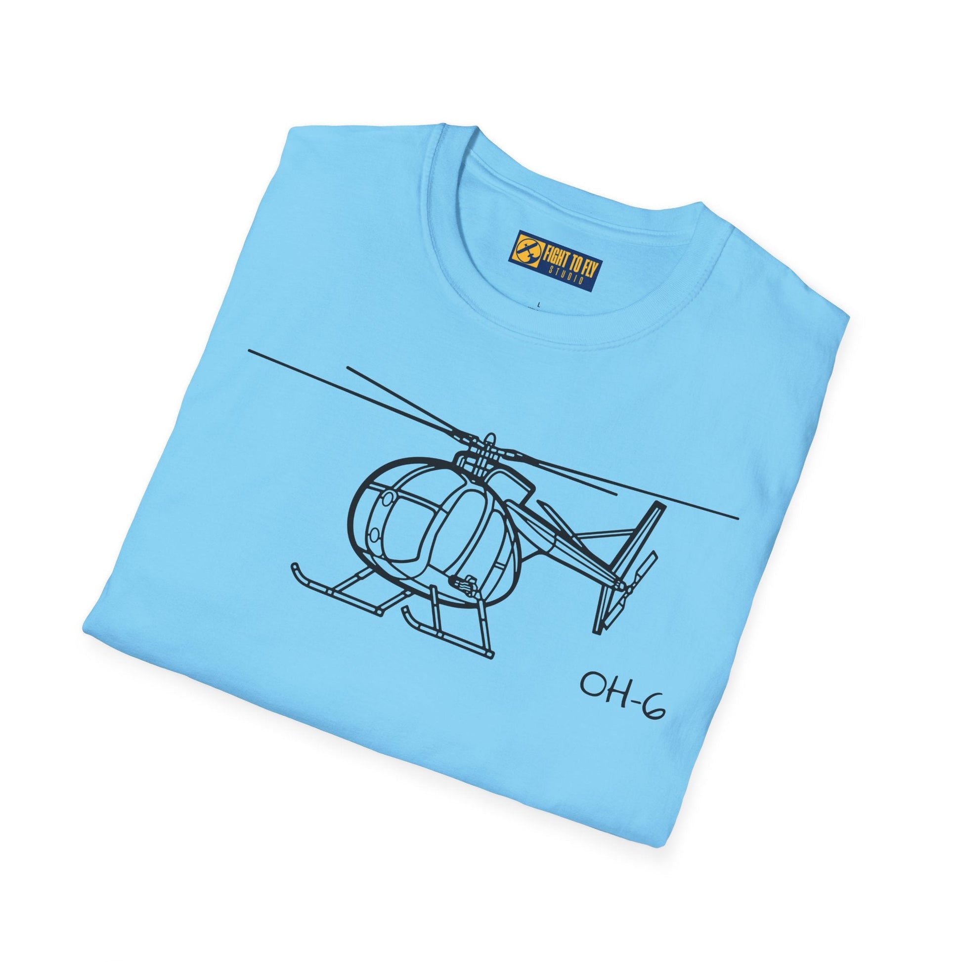 OH-6 T-Shirt – Light Observation Helicopter Aviation Tee - Pilot gifts - WWII warbird t-shirt