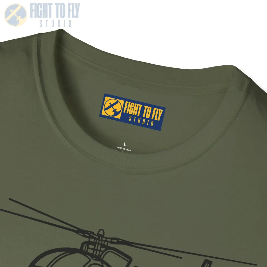 OH-6 Cayuse Little Bird T-shirt - T-Shirt - Pilot gifts - WWII warbird t-shirt