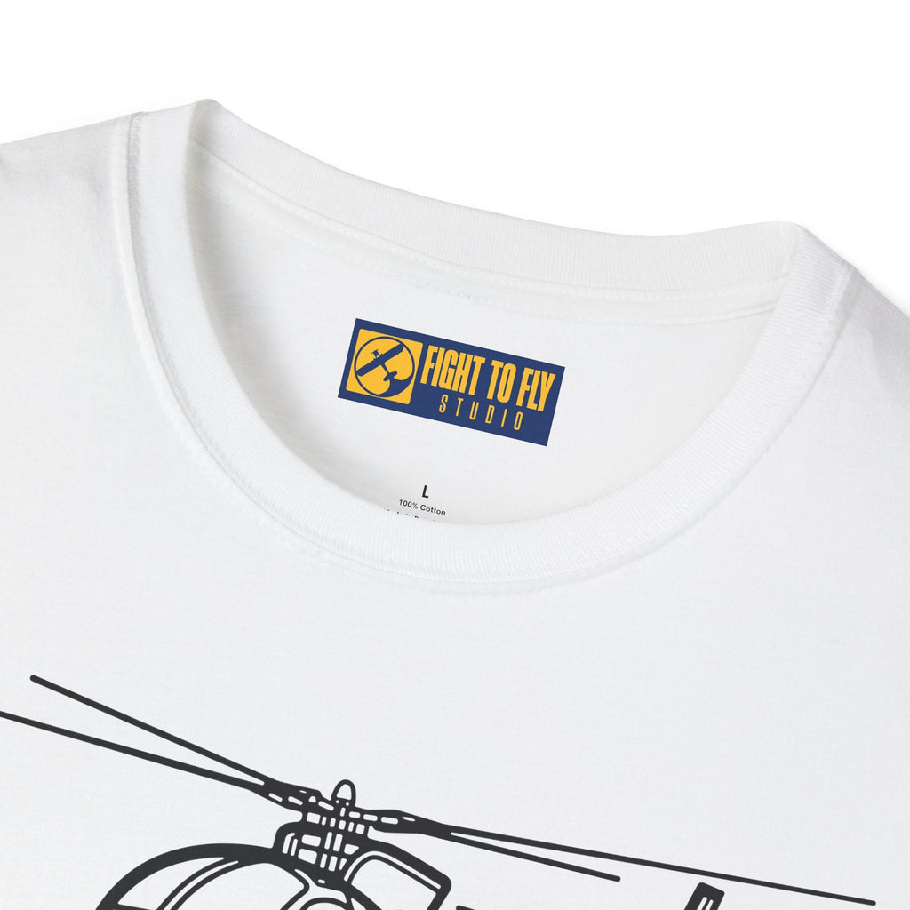 OH-6 T-Shirt – Light Observation Helicopter Aviation Tee - Pilot gifts - WWII warbird t-shirt