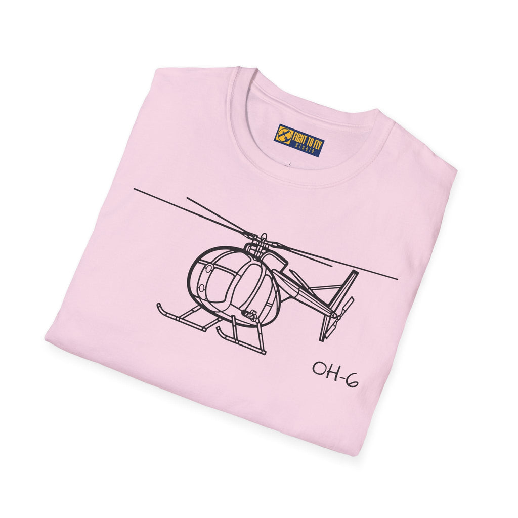 OH-6 T-Shirt – Light Observation Helicopter Aviation Tee - Pilot gifts - WWII warbird t-shirt