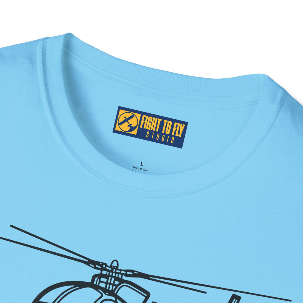 OH-6 T-Shirt – Light Observation Helicopter Aviation Tee - Pilot gifts - WWII warbird t-shirt