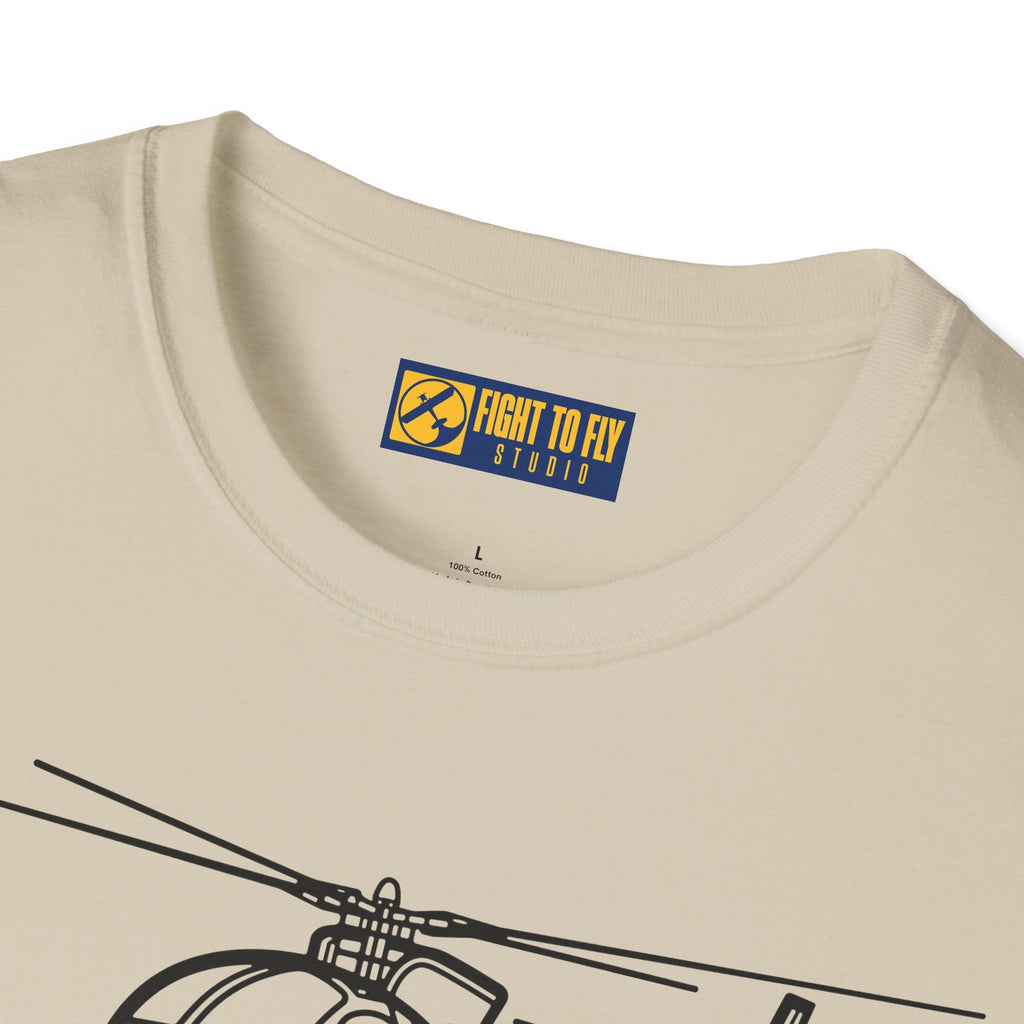 OH-6 T-Shirt – Light Observation Helicopter Aviation Tee - Pilot gifts - WWII warbird t-shirt