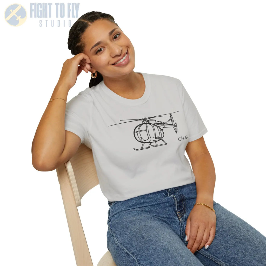 OH-6 Cayuse Little Bird T-shirt - T-Shirt - Pilot gifts - WWII warbird t-shirt