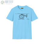 OH-6 Cayuse Little Bird T-shirt - T-Shirt - Pilot gifts - WWII warbird t-shirt