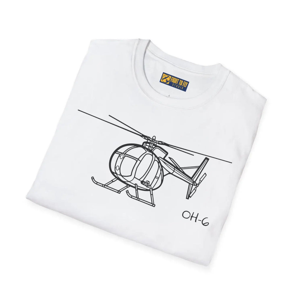 OH-6 Cayuse Little Bird T-shirt - T-Shirt - Pilot gifts - WWII warbird t-shirt
