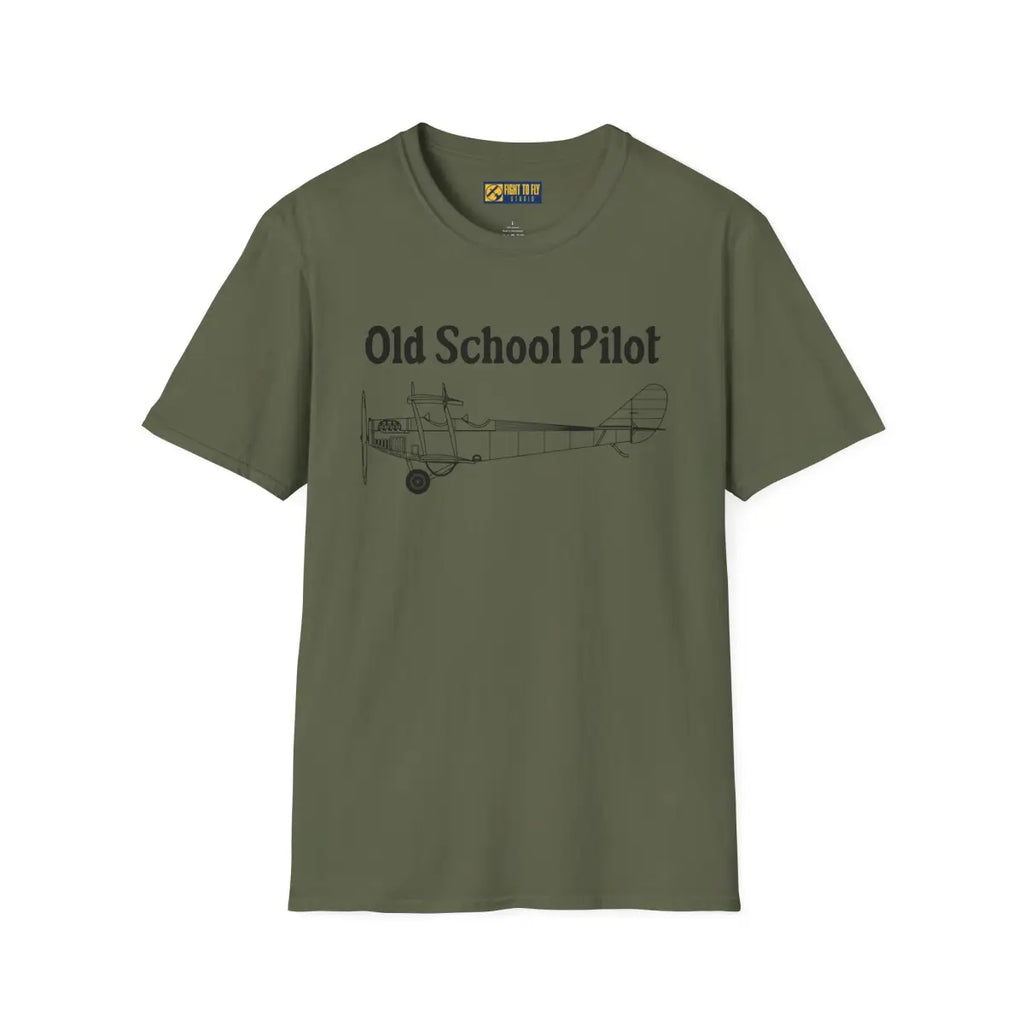 Old School Pilot - T-Shirt - gifts - WWII warbird t-shirt
