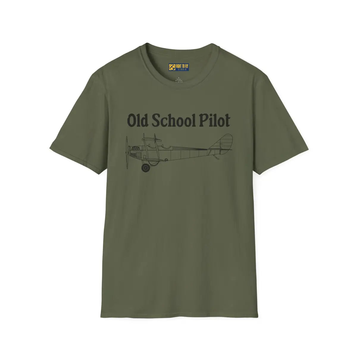 Old School Pilot - T-Shirt - gifts - WWII warbird t-shirt