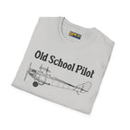 Old School Pilot - T-Shirt - gifts - WWII warbird t-shirt
