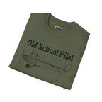 Old School Pilot - T-Shirt - gifts - WWII warbird t-shirt