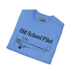 Old School Pilot - T-Shirt - gifts - WWII warbird t-shirt