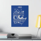 ORD - Chicago O’Hare International Acrylic Print - Home Decor - Pilot gifts - WWII warbird t-shirt