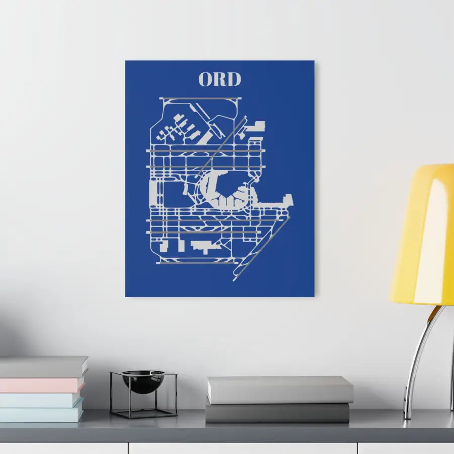 ORD - Chicago O’Hare International Acrylic Print - Home Decor - Pilot gifts - WWII warbird t-shirt