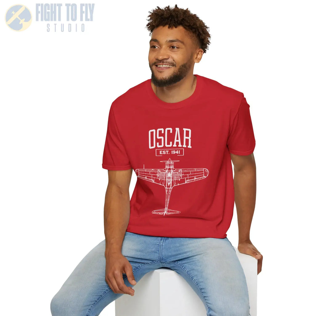 Ki-43 Oscar - T-Shirt - Pilot gifts - WWII warbird t-shirt