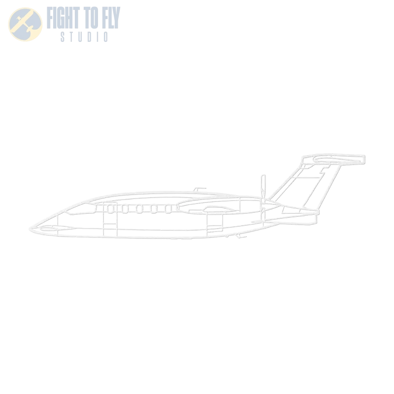 P.180 Die Cut Metal Wall Art - Sign - Pilot gifts - WWII warbird t-shirt