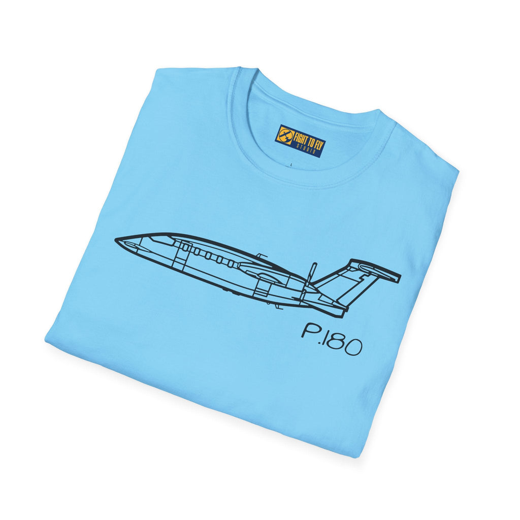 P.180 T-Shirt – Piaggio Avanti Twin Pusher Aircraft Aviation Tee - Gifts for pilots - apparel
