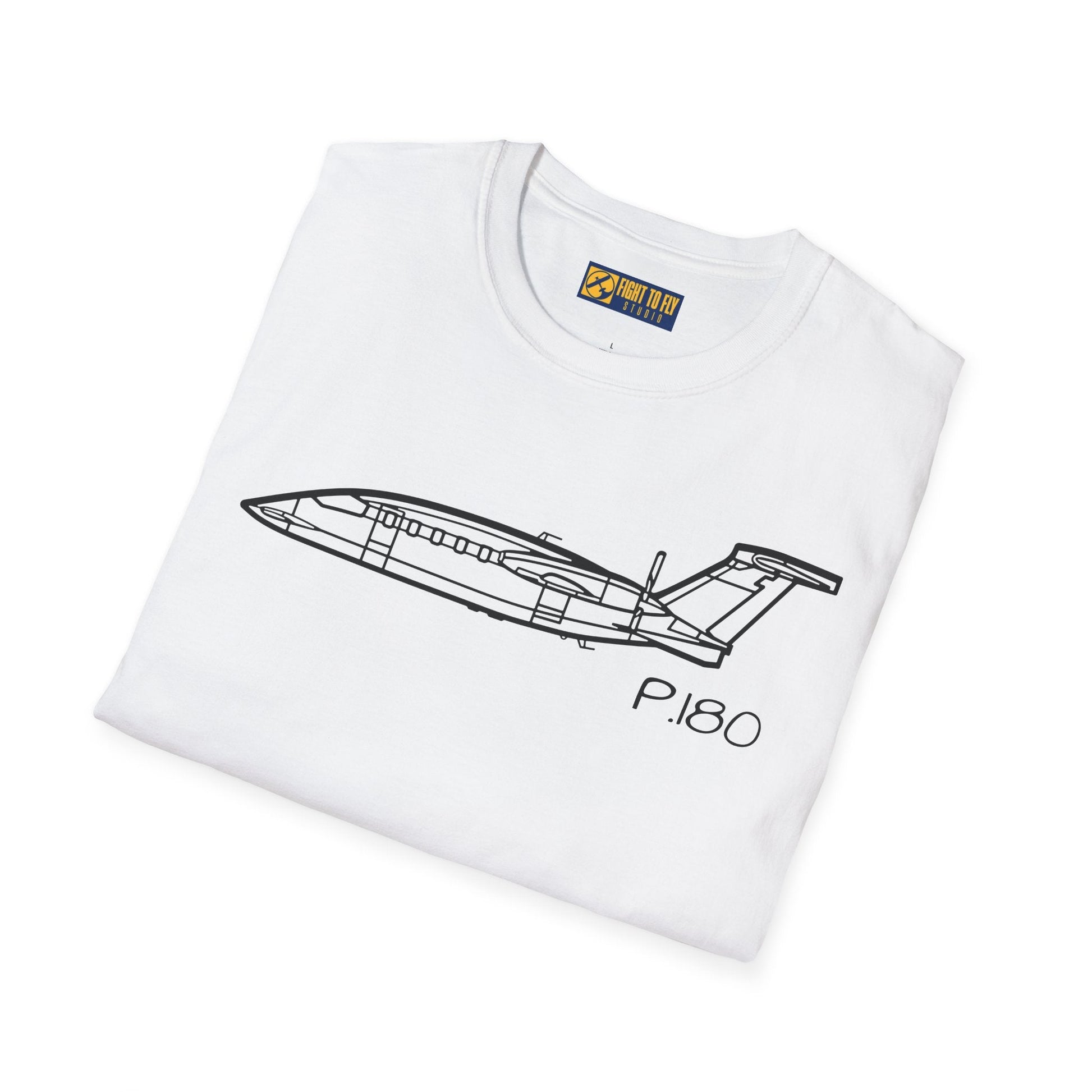 P.180 T-Shirt – Piaggio Avanti Twin Pusher Aircraft Aviation Tee - Gifts for pilots - apparel