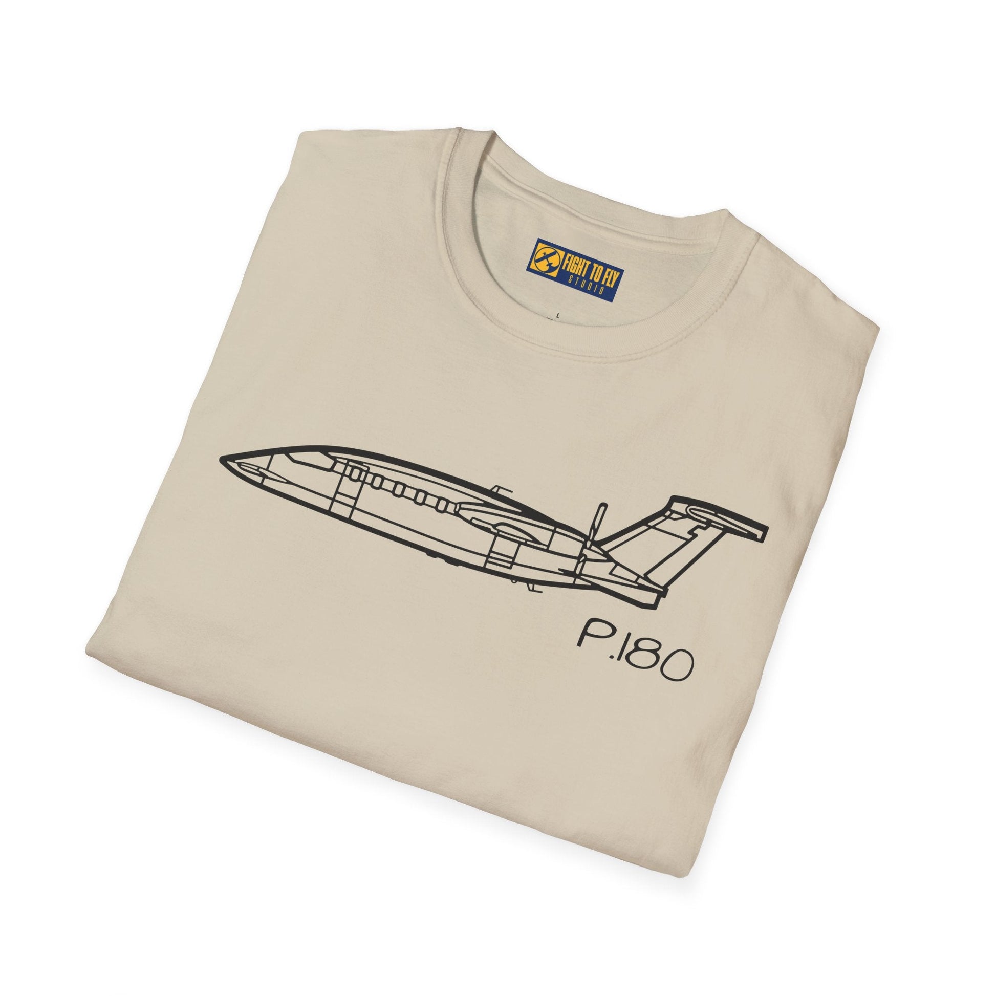 P.180 T-Shirt – Piaggio Avanti Twin Pusher Aircraft Aviation Tee - Gifts for pilots - apparel