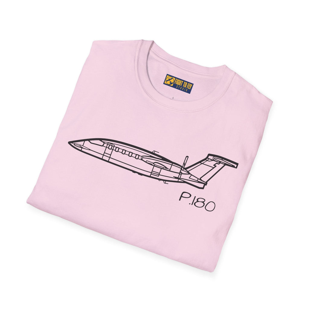 P.180 T-Shirt – Piaggio Avanti Twin Pusher Aircraft Aviation Tee - Gifts for pilots - apparel
