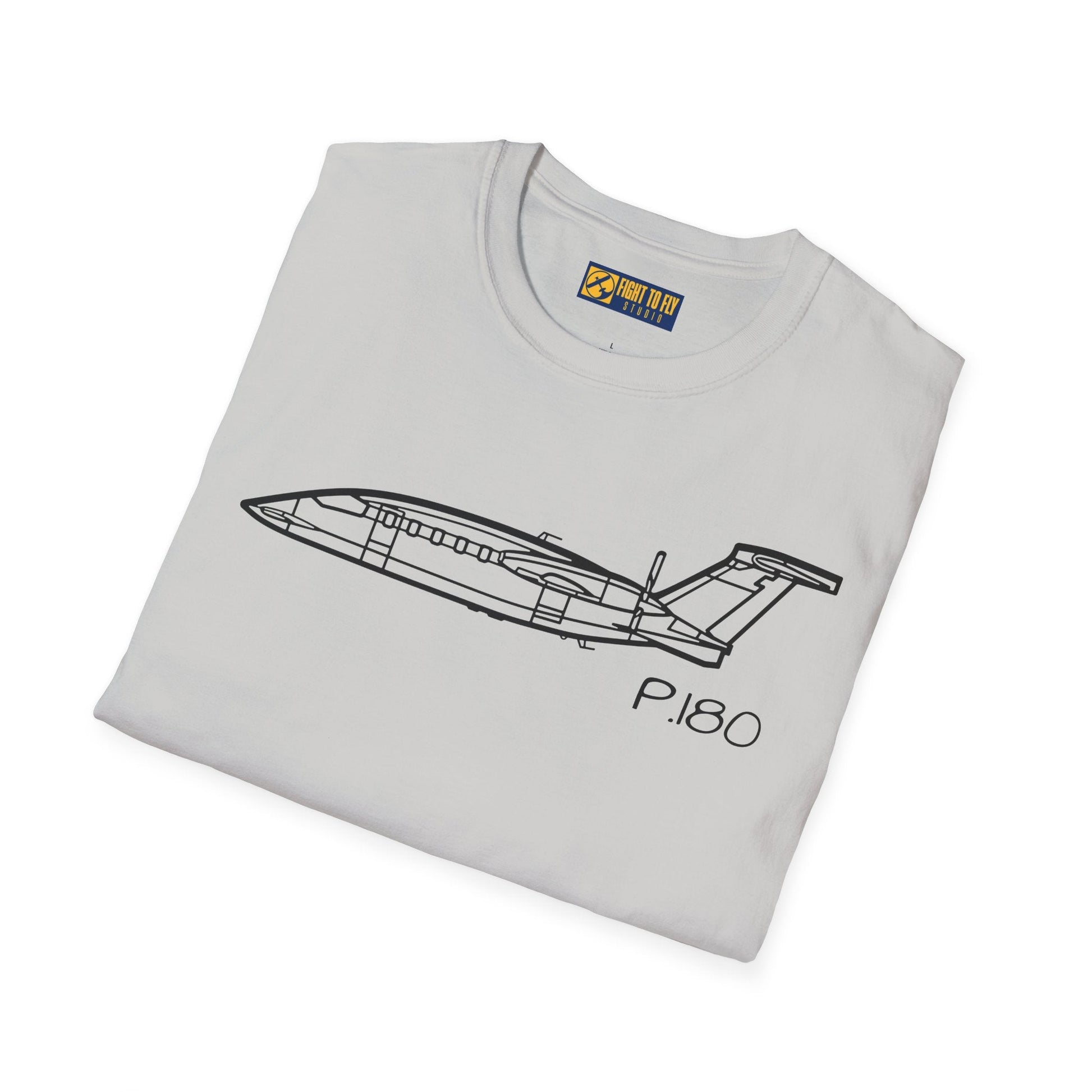 P.180 T-Shirt – Piaggio Avanti Twin Pusher Aircraft Aviation Tee - Gifts for pilots - apparel