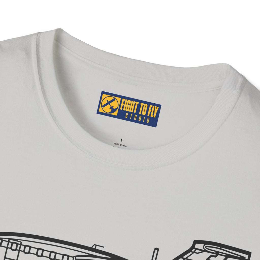 P.180 T-Shirt – Piaggio Avanti Twin Pusher Aircraft Aviation Tee - Gifts for pilots - apparel