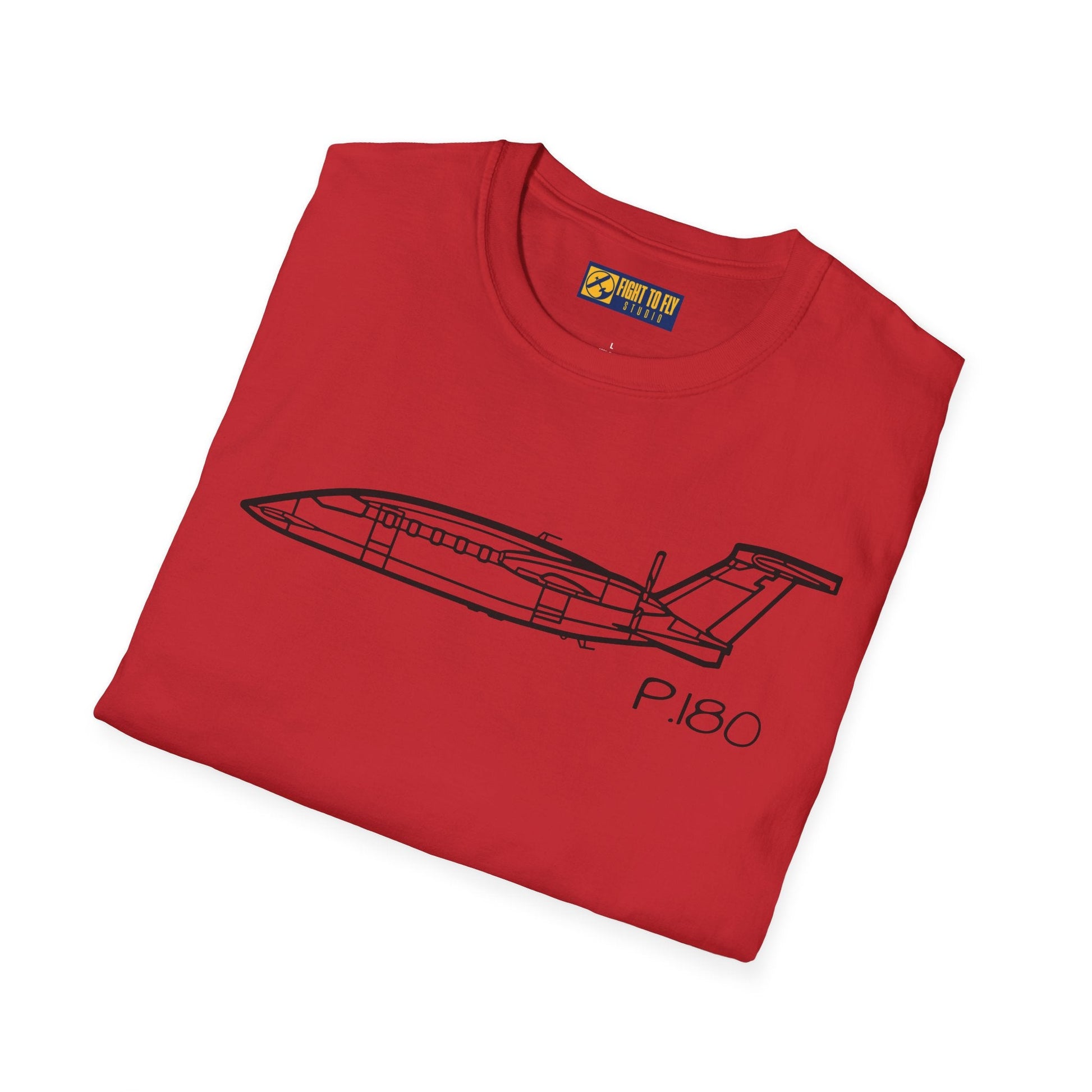 P.180 T-Shirt – Piaggio Avanti Twin Pusher Aircraft Aviation Tee - Gifts for pilots - apparel