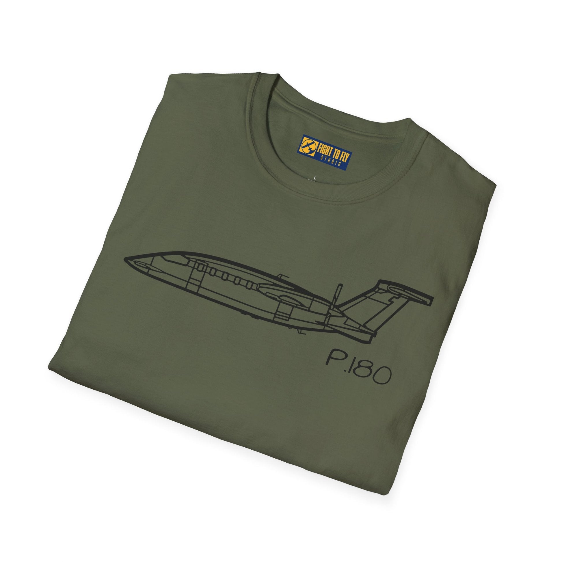 P.180 T-Shirt – Piaggio Avanti Twin Pusher Aircraft Aviation Tee - Gifts for pilots - apparel