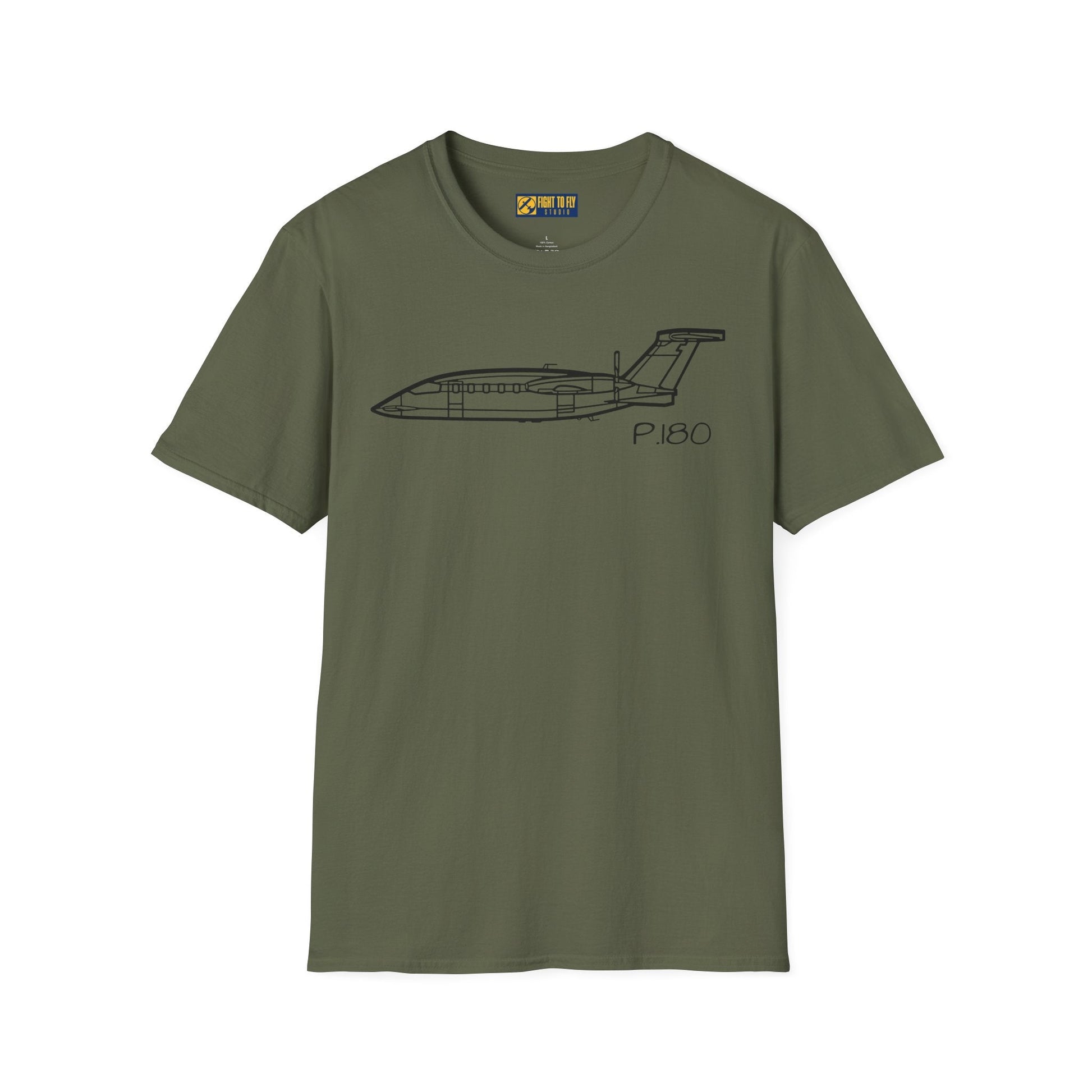 P.180 T-Shirt – Piaggio Avanti Twin Pusher Aircraft Aviation Tee - Gifts for pilots - apparel