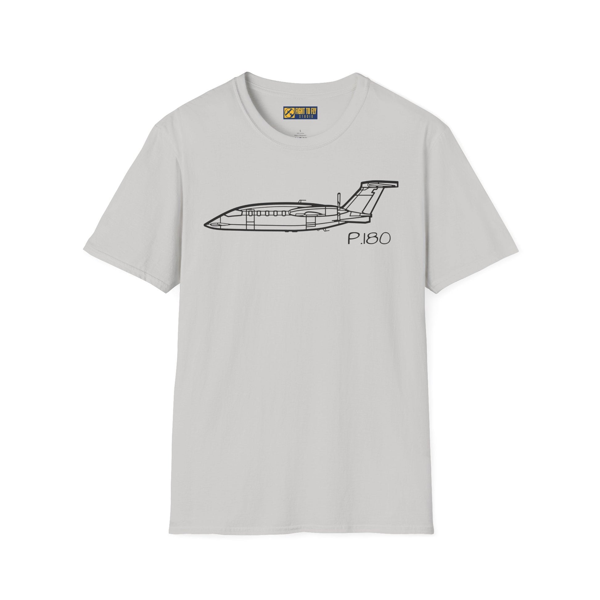 P.180 T-Shirt – Piaggio Avanti Twin Pusher Aircraft Aviation Tee - Gifts for pilots - apparel