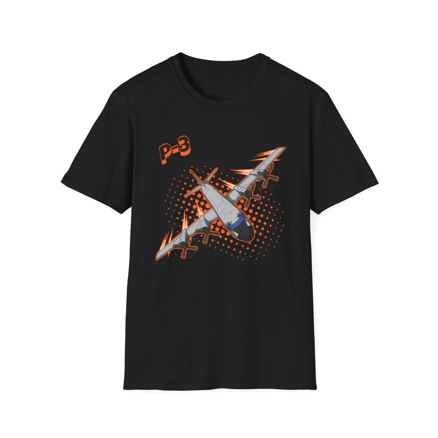 P-3 Orion Comic Style T-Shirt - Pilot gifts - WWII warbird t-shirt